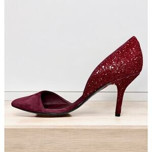 Coach A4536 Camille Suede Glass Glitter Pump Size 9M